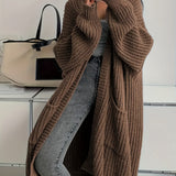 Long Cardigan with Pockets