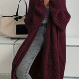 Long Cardigan with Pockets