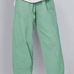 Kaeli | Wide Cropped Trousers with a Petal Hem