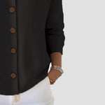 Rosanna | Knit Polo-Collar Button Blouse