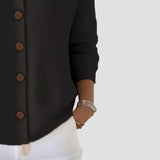 Rosanna | Knit Polo-Collar Button Blouse