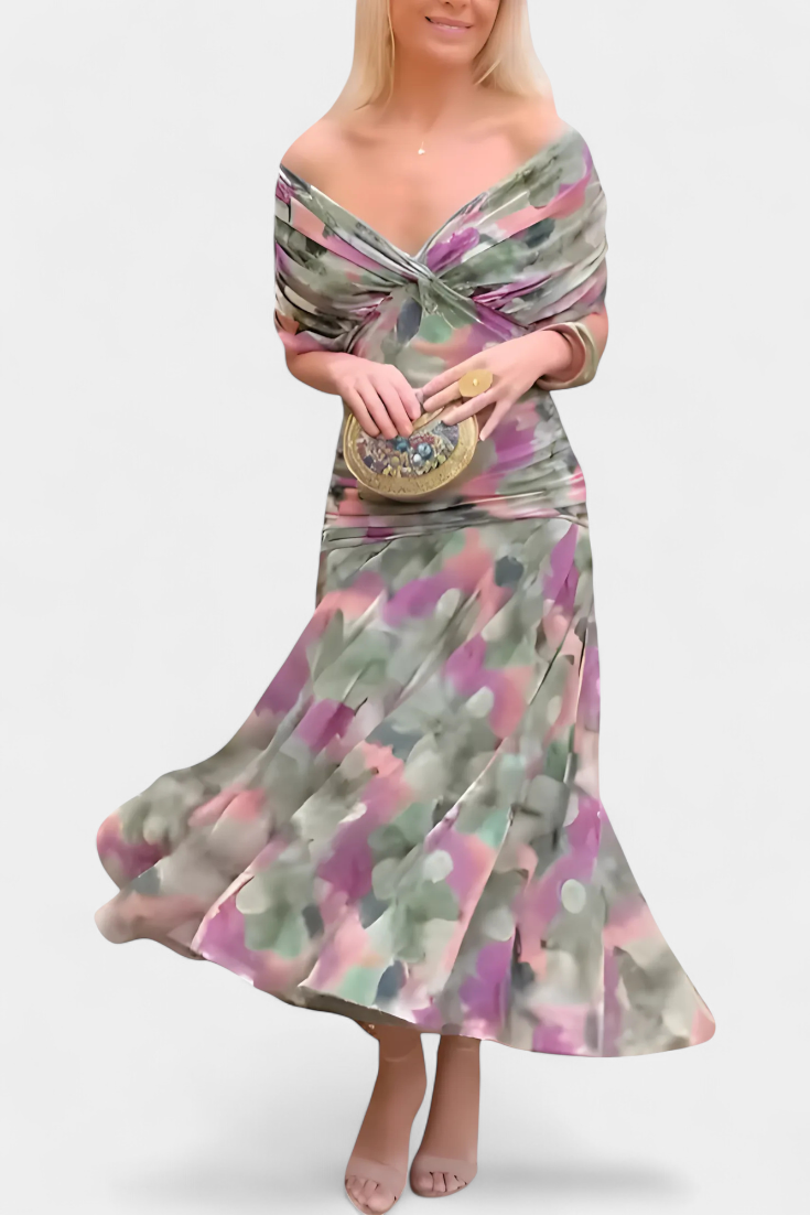 Maddison | V-Neck Floral Maxi Dress