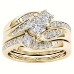 Eithne | Princess Cut Triple Halo Ring