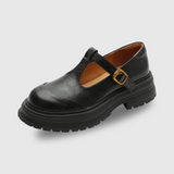Vintage Lug-Sole Leather T-Bar Shoes