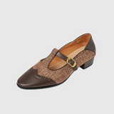 Vintage Two-Tone Buckle Mary Janes