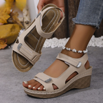 Amanda | Wedge Sandals with Adjustable Ankle Straps