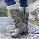 Kaia | Orthopaedic Knee-High Boots with a Knit Cuff
