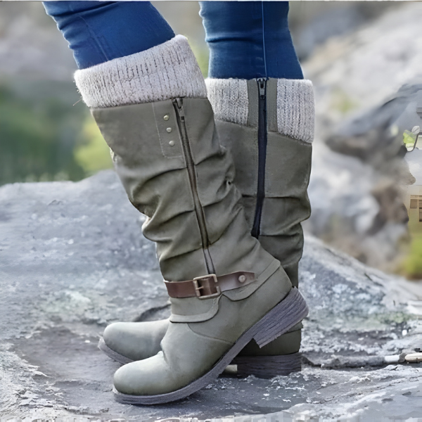 Kaia Orthopedic Boots Grey, photo studio
