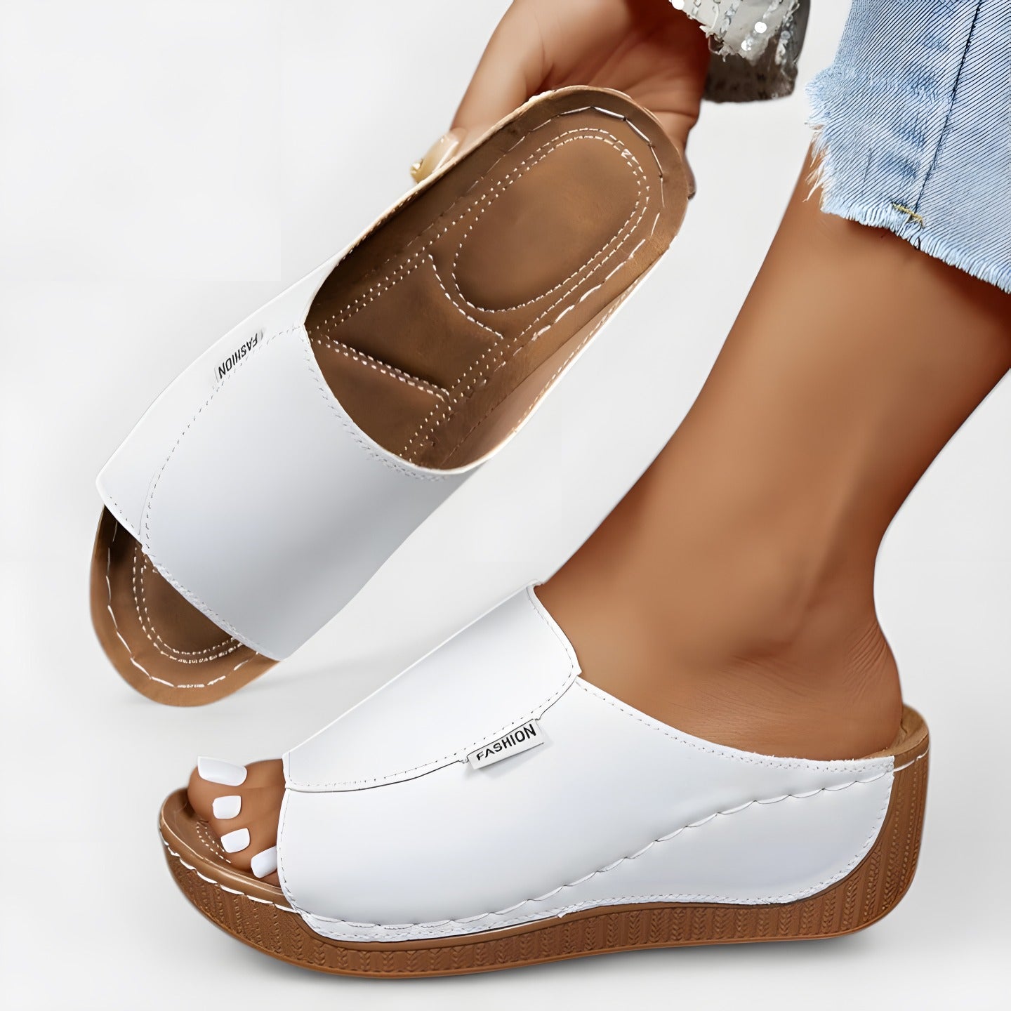 Skye | Women's Light and Elegant Sandals White, photo studio