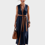 Lydia | Midi Dress with Contrast Detail