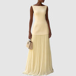 Eden | Sleeveless Pleated Maxi Dress
