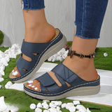 Kiera | Orthopaedic Wedge Slides with Adjustable Straps