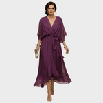 Monica | V-Neck Chiffon Dress