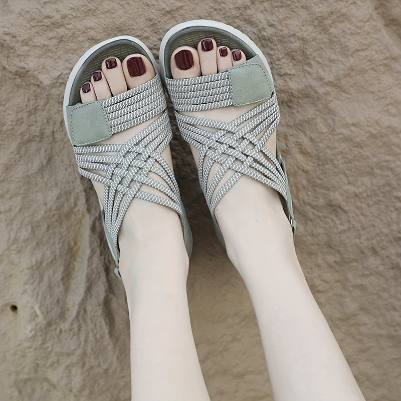 Camila Orthopedic Comfort Sandals Beige, photo studio