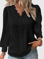 Bertie | Puff-Sleeve V-Neck Blouse