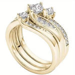 Eithne | Princess Cut Triple Halo Ring