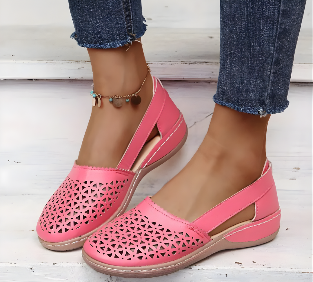 Viola Orthopedic Shoes Pink, photo studio