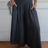 Lara | Wide-Leg Palazzo Pants with a Smocked Waist