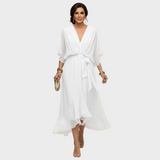Monica | V-Neck Chiffon Dress