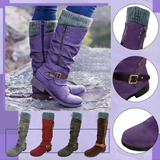 Kaia | Orthopaedic Knee-High Boots with a Knit Cuff