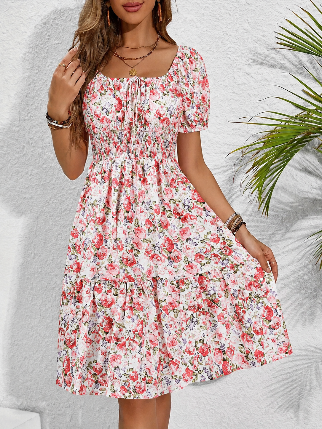 Marcella | Bright Pink Summer Dress