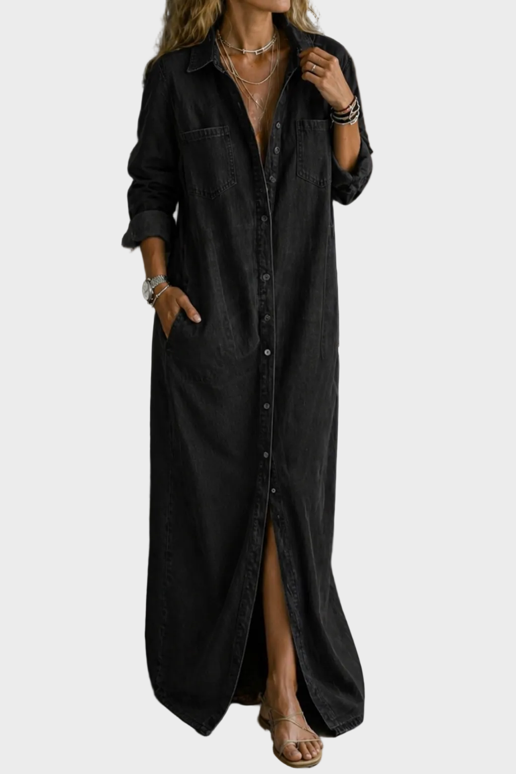 Delaney | Button-Front Dress