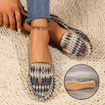 Jazmine | Boho Slip-On Moccasins with a Patterned Upper