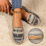 Jazmine | Boho Slip-On Moccasins with a Patterned Upper