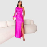 Meredith | Elegant One-Shoulder Maxi Dress