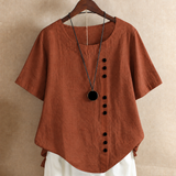Ursula | Asymmetric Button Blouse