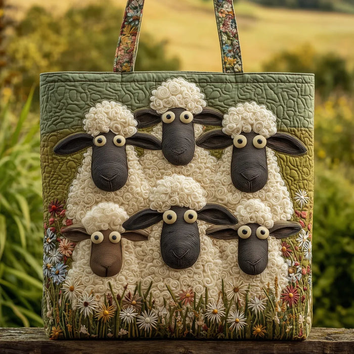 Handcrafted Bag - Sheep in the Meadow
