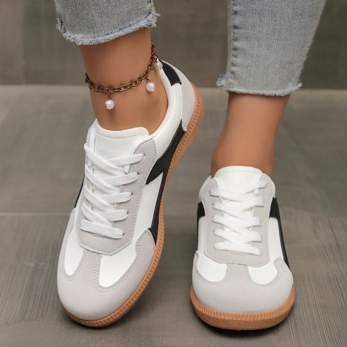Allie | Low-Profile Trainers with Contrast Panels