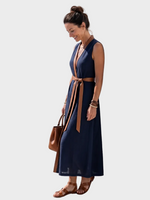 Lydia | Midi Dress with Contrast Detail