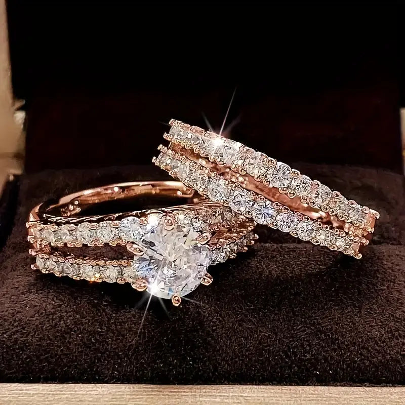 Siobhan | Eternal Radiance Ring Set