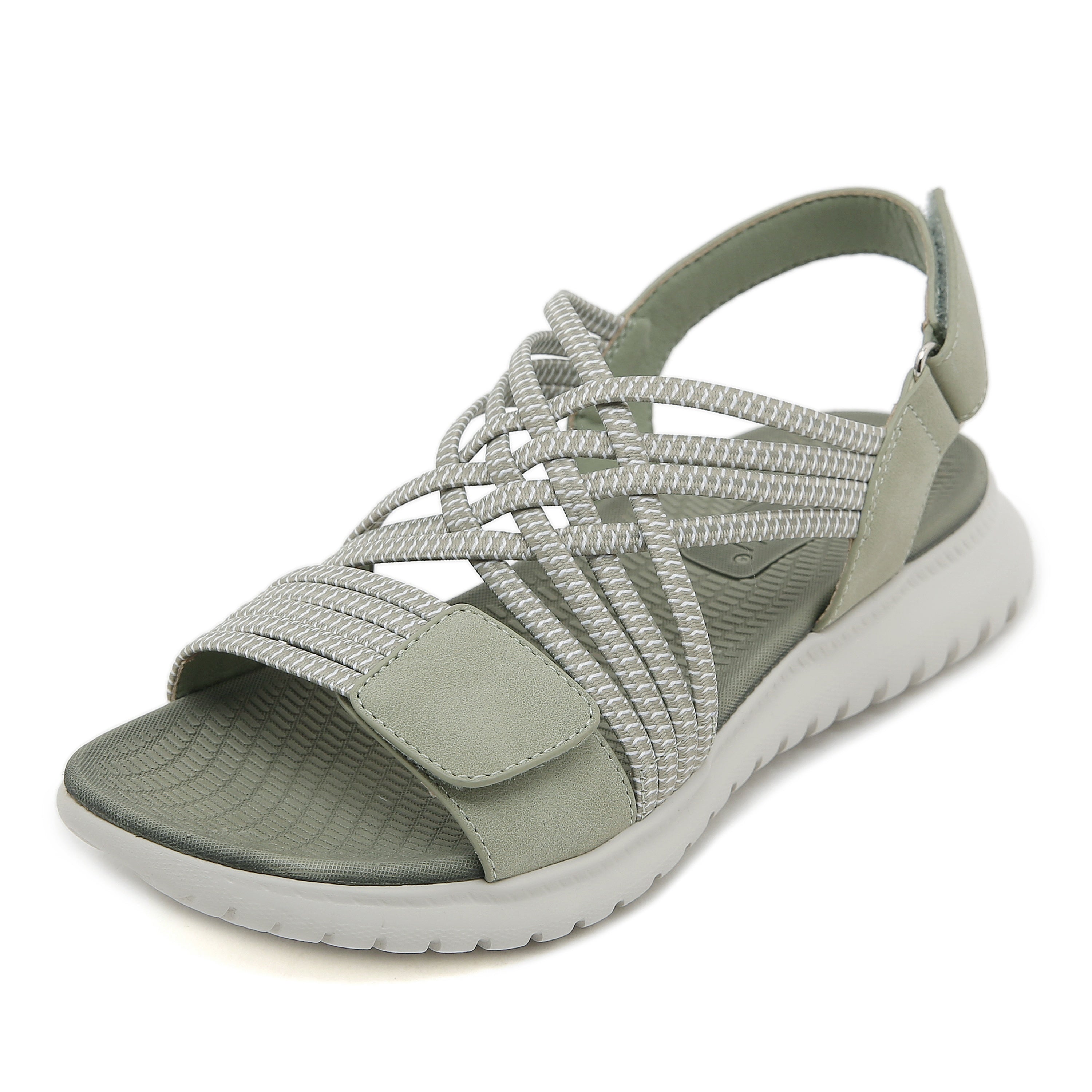Camila Orthopedic Comfort Sandals Green, photo studio