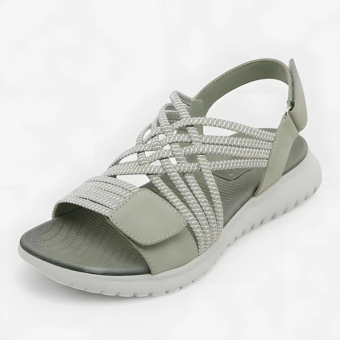 Lottie | Women's Lightweight Orthopaedic Sandals Green, photo studio