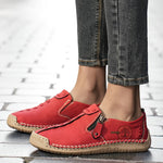 June | Stitched Slip-On Shoes with a Side Zip