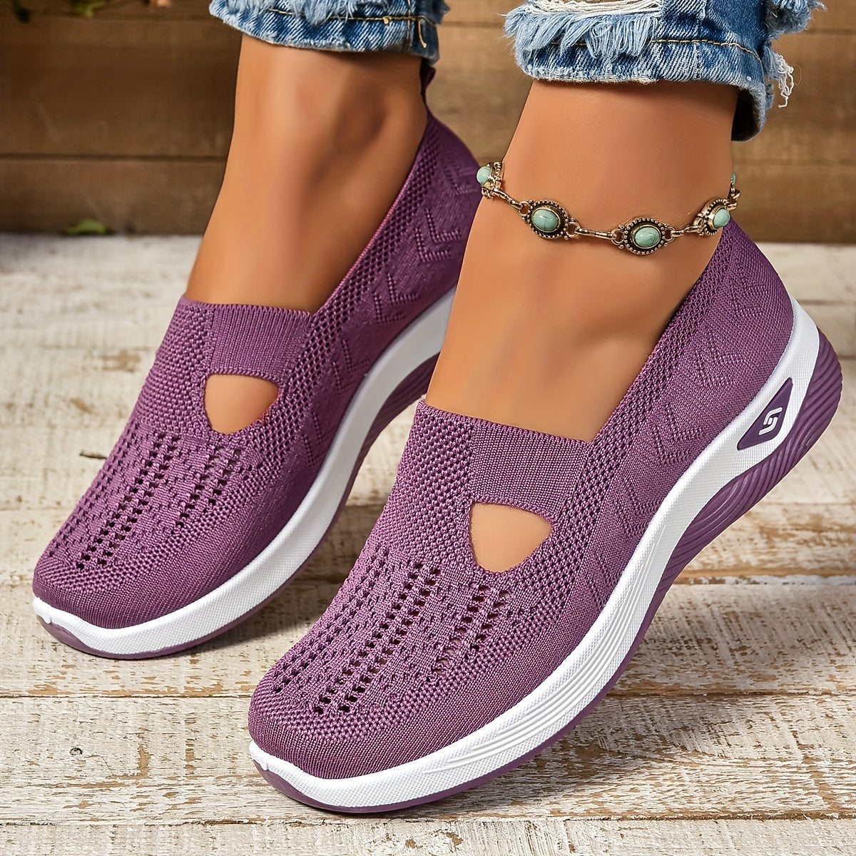 Carry Orthopaedic Slip-On Shoes Lilac, photo studio