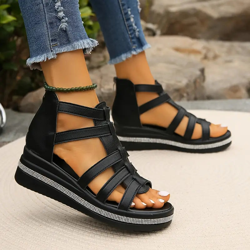 Gael Orthopedic & Stylish Sandals Black, photo studio