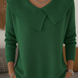 Green Peter Pan Collar Jumper