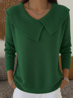 Green Peter Pan Collar Jumper