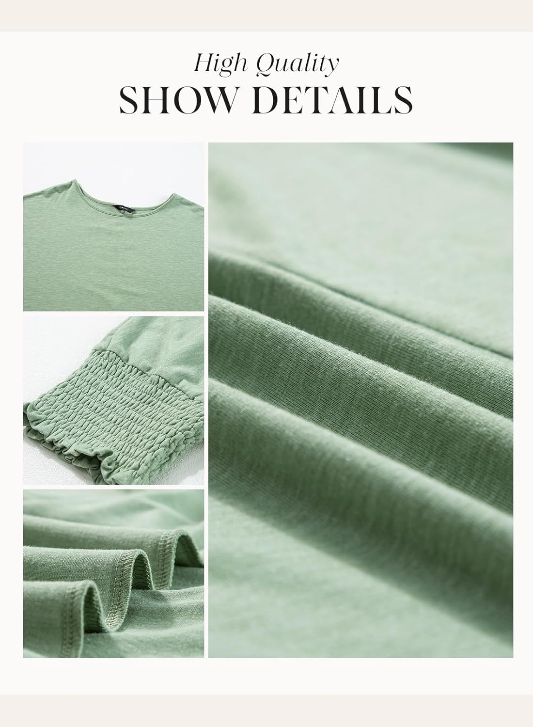 Fay | Round-Neck Blouse with Pleated Sleeves