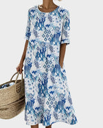 Emma | Light and Flowy Floral Midi Dress
