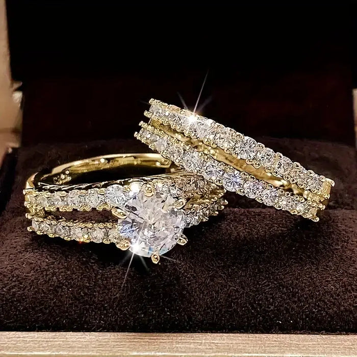 Siobhan | Eternal Radiance Ring Set