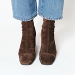 Lilia | Sock-Fit Ankle Boots with a Block Heel