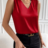 Josie | Sleeveless V-Neck Blouse