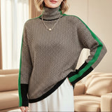 Green Stripe Chevron Jumper