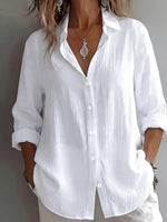 Renata | Turn-Down Collar Long-Sleeve Shirt