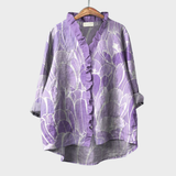 Elegant Summer Blouse in Lilac Tulip