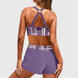 High-Waisted Ruched Bikini Set